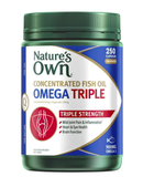 Nature's Own Concentrated Fish Oil Omega Triple 250 Capsules Exclusive