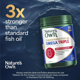 Nature's Own Concentrated Fish Oil Omega Triple 250 Capsules Exclusive