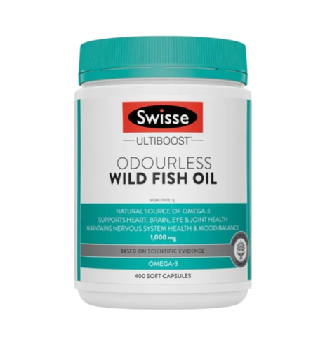 Swisse Ultiboost Odourless Wild Fish Oil 1500mg 400 Capsules