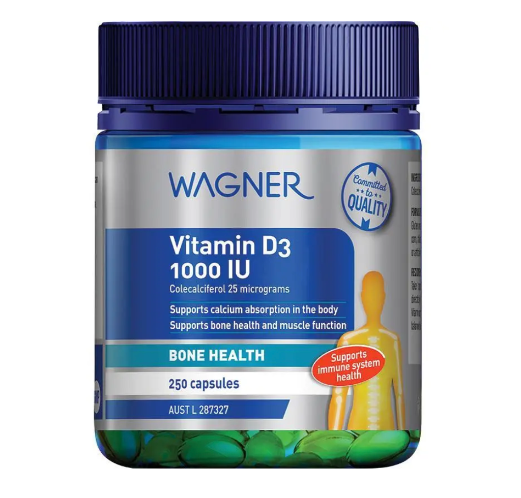Wagner Vitamin D3 1000IU 250 Capsules