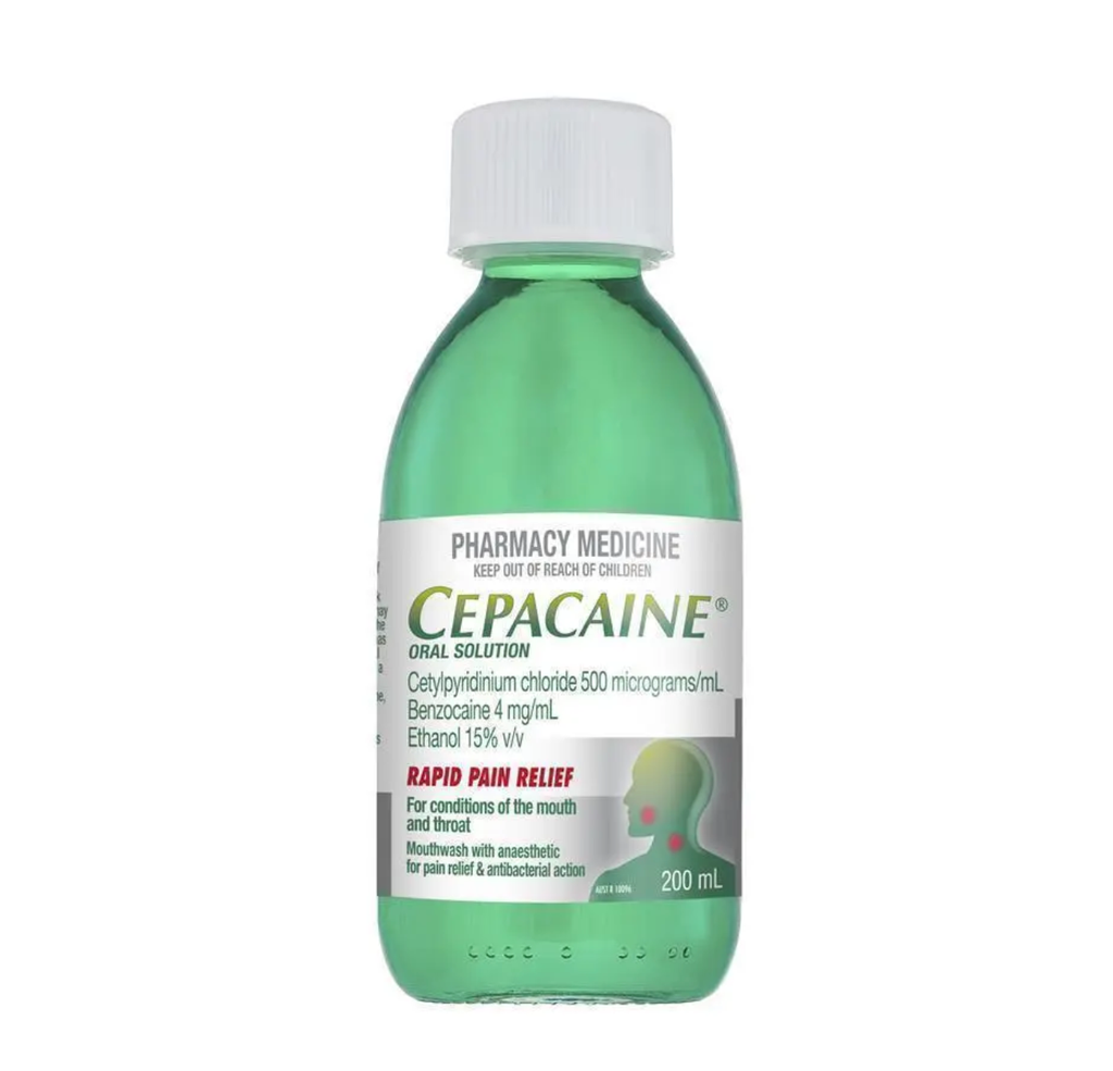 Cepacaine Mouthwash Liquid 200mL