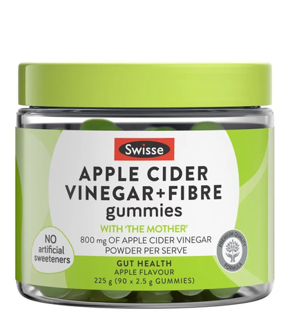 Swisse Apple Cider Vinegar + Fibre Gummies 90 Pack