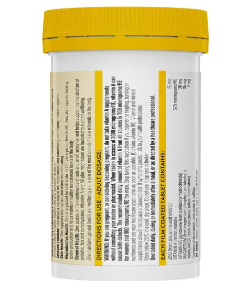 Viên uống bổ sung kẽm Swisse Ultiboost Zinc+ 120 viên