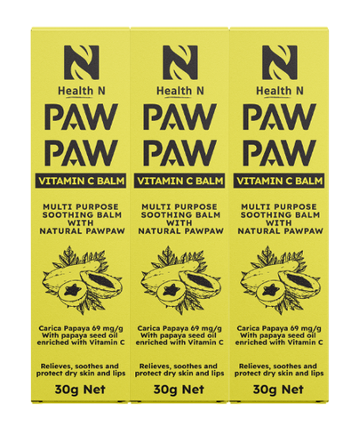 Health N Paw Paw Vitamin C Balm (30g) X 3 Tubes