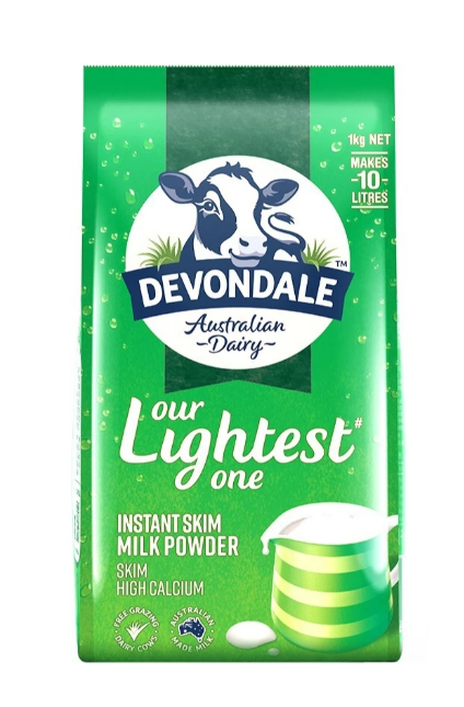 Sữa bột devondale tách kem 1kg