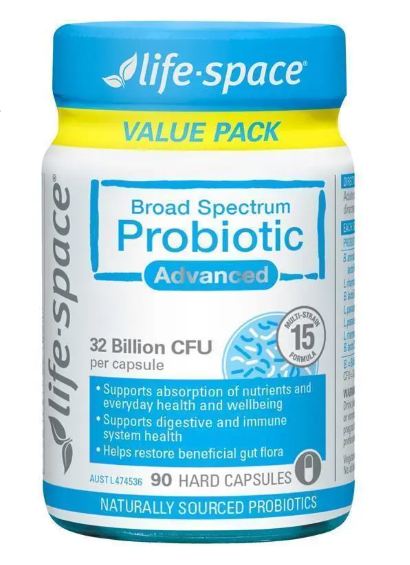 Life-Space Broad Spectrum Probiotic Advanced 90 Capsules Exclusive Size