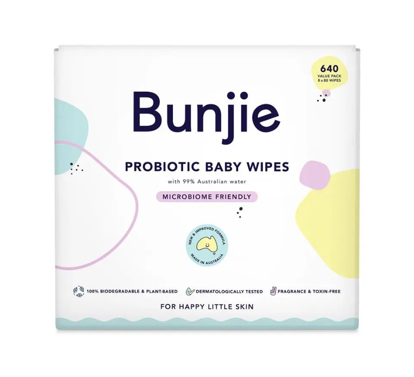 Bunjie Baby Wipes 8x80 Wipes Exclusive Size