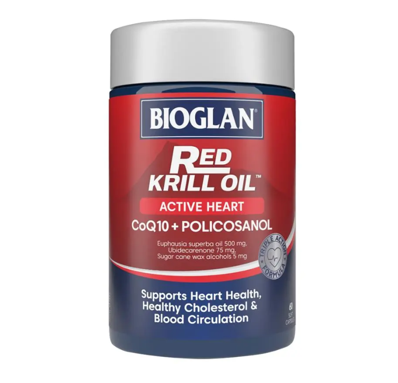 Bioglan Red Krill Oil Active Heart 60 Capsules