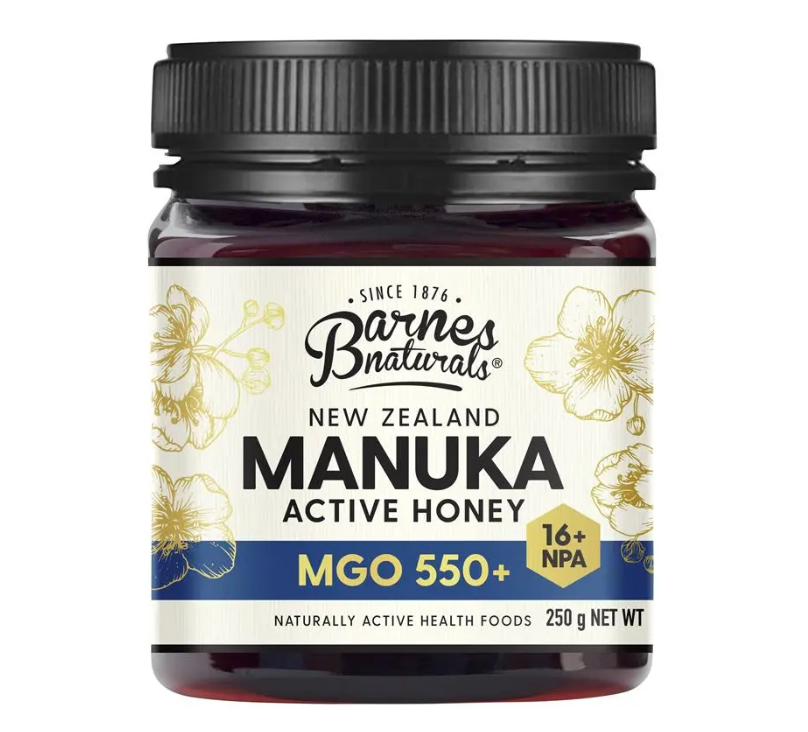 Barnes Naturals New Zealand Manuka Honey 250g MGO 550+