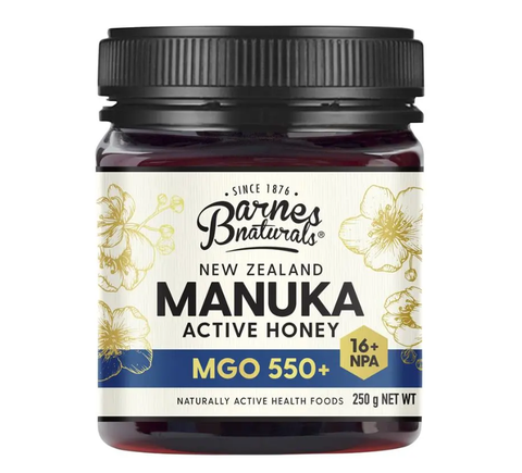 Barnes Naturals New Zealand Manuka Honey 250g MGO 550+