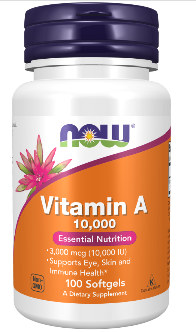 Now Vitamin A 10,000 Softgels
