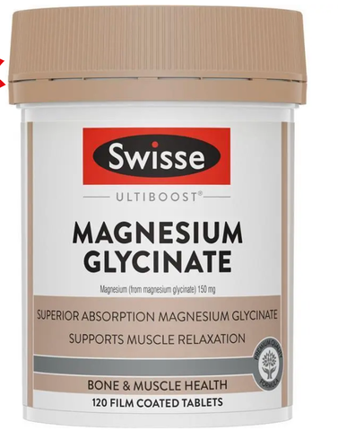Swisse Ultiboost Magnesium Glycinate 120 Tablets
