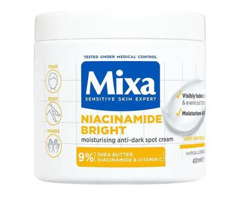 Mixa Niacinamide Bright Moisturising Anti-Dark Spot Cream 400ml