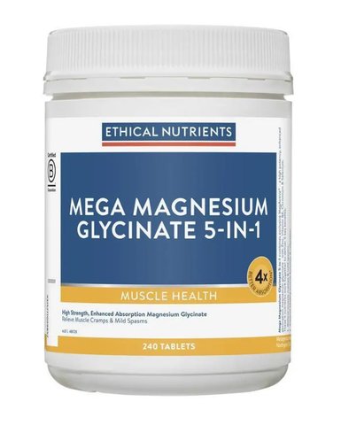 Ethical Nutrients Mega Magnesium Glycinate 5-in-1 240 Tablets