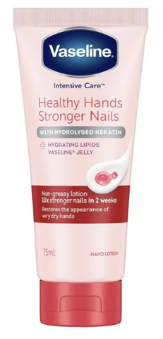 Vaseline Intensive Care Hand Cream Healthy Hands Stronger Nails 75ml
