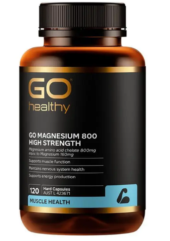 GO Healthy Magnesium 800 120 Vege Capsules