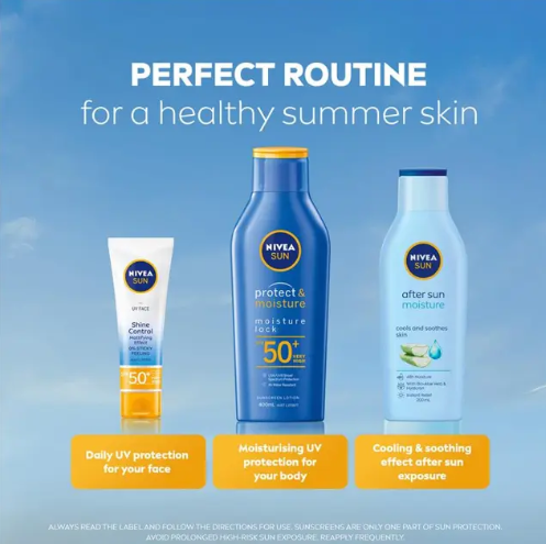 NIVEA Sun Protect & Moisture SPF50+ Sunscreen Lotion 400ml