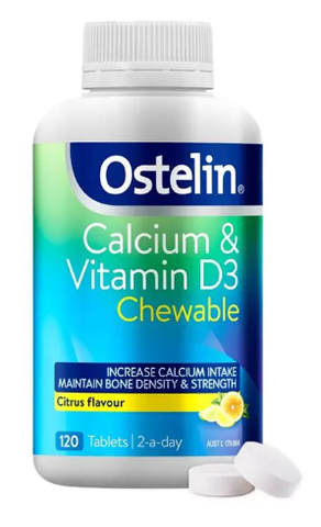 Ostelin Vit D & Calcium 120 Chewable Tablets