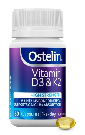 Ostelin Vitamin D3 & K2 60 Capsules