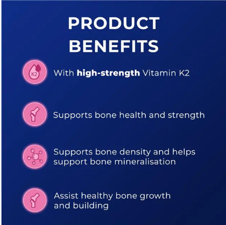 Ostelin Vitamin D3 & K2 60 Capsules