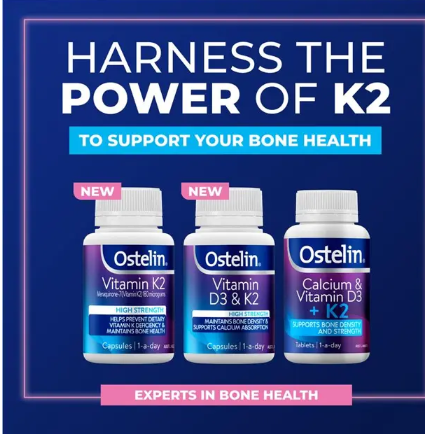 Ostelin Vitamin D3 & K2 60 Capsules