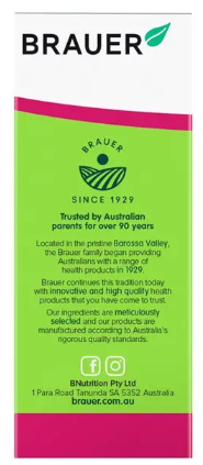 Brauer Kids Liquid Calcium with Magnesium & Zinc 200ml