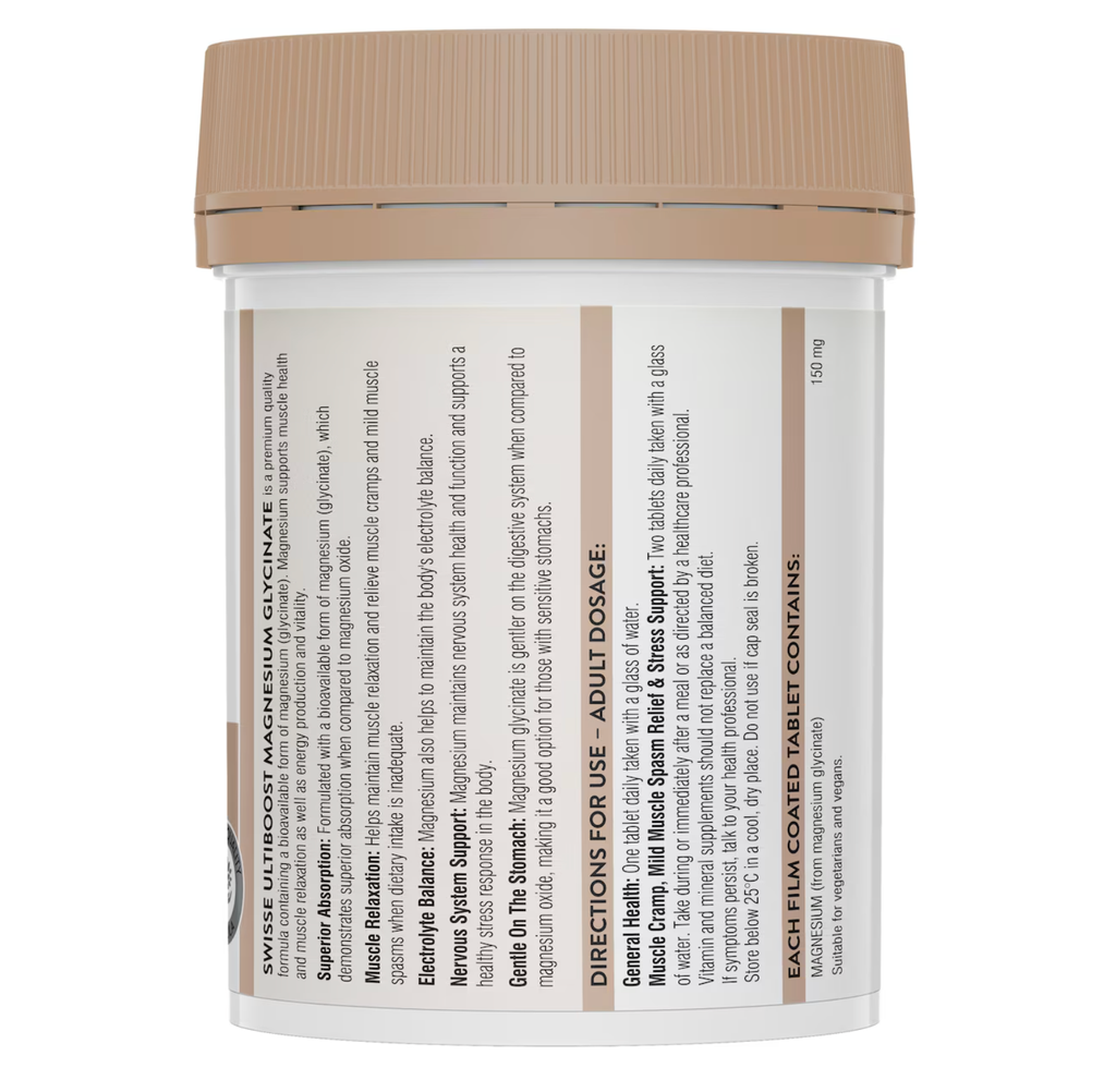 Swisse Ultiboost Magnesium Glycinate Tablets 120 pack