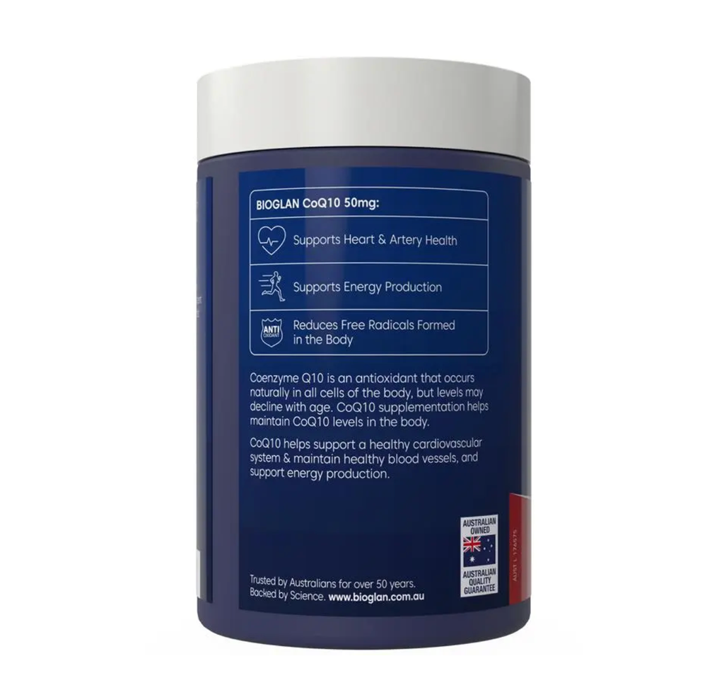 Bioglan CoQ10 50mg 200 Capsules
