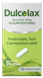 Dulcolax Laxatives Suppositories for Constipation Relief 10 Pack