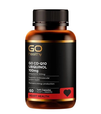 GO Healthy CoQ10 Ubiquinol 100mg 60 Capsules