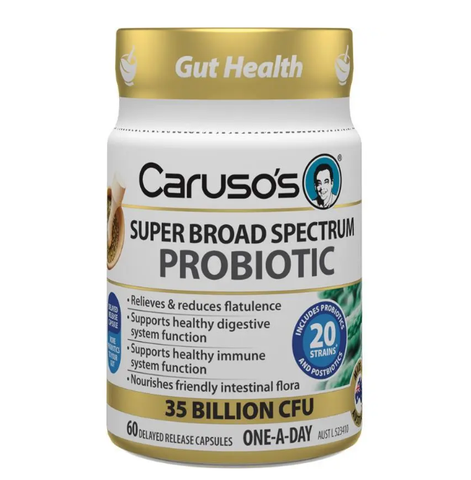 Carusos Super Broad Spectrum Probiotic 60 Capsules