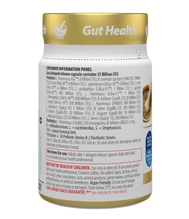 Carusos Super Broad Spectrum Probiotic 60 Capsules