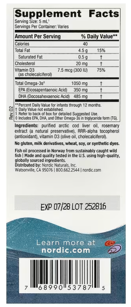 Nordic Naturals, Baby's DHA, 2 fl oz (60 ml)