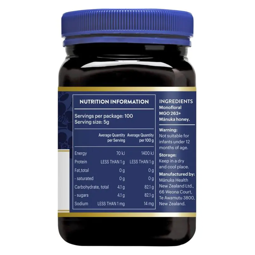 Mật ong Manuka Health MGO263+ UMF10 Manuka Honey 500g