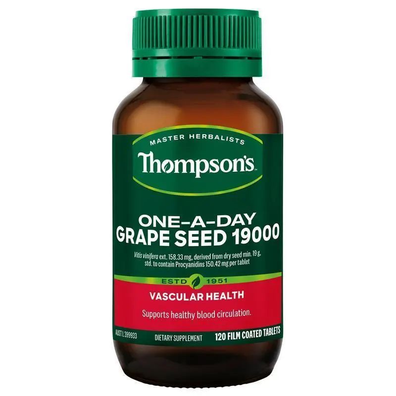 Viên uống chiết xuất hạt nho Thompson's One-A-Day Grape Seed 19000mg 120 Viên