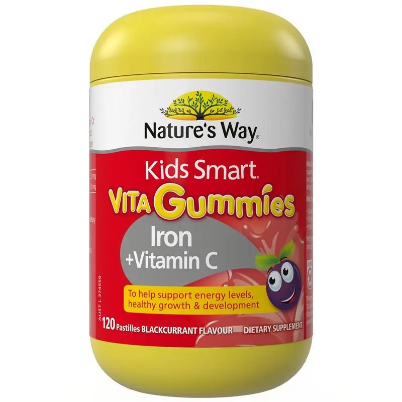 Nature's Way Kids Smart Vita Gummies Iron + Vitamin C 120 Pastilles