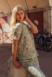  BKL08S6K01-BỘ LỬNG TOLE VỚI THIẾT KẾ CỔ PIJAMA NHẸ NHÀNG,ĐIỂM NHẤN RODE TINH TẾ GIÚP TÔN NÉT DUYÊN DÁNG, TRẺ TRUNG VÀ THOẢI MÁI SUỐT NGÀY HÈ 