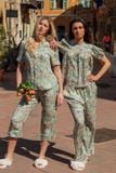  BKL08S6K01-BỘ LỬNG TOLE VỚI THIẾT KẾ CỔ PIJAMA NHẸ NHÀNG,ĐIỂM NHẤN RODE TINH TẾ GIÚP TÔN NÉT DUYÊN DÁNG, TRẺ TRUNG VÀ THOẢI MÁI SUỐT NGÀY HÈ 