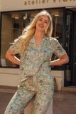  BKL08S6K01-BỘ LỬNG TOLE VỚI THIẾT KẾ CỔ PIJAMA NHẸ NHÀNG,ĐIỂM NHẤN RODE TINH TẾ GIÚP TÔN NÉT DUYÊN DÁNG, TRẺ TRUNG VÀ THOẢI MÁI SUỐT NGÀY HÈ 