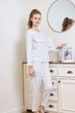  BKD01W5K11-BỘ DÀI KATE VỚI THIẾT KẾ CỔ TRÒN ĐIỂM NHẤN BÈO REN MANG PHONG CÁCH NHẸ NHÀNG, NỮ TÍNH VÀ THOẢI MÁI 