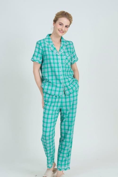  BKD02S5K19-BỘ DÀI KATE VỚI THIẾT KẾ PIJAMA ĐIỂM NHẤN VIỀN NỔI BẬT MANG LẠI SỰ TRẺ TRUNG VÀ NĂNG ĐỘNG 
