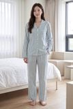  BKD02W5K02-BỘ DÀI KATE VỚI THIẾT KẾ CỔ PIJAMA ĐIỂM NHẤN VIỀN  NỔI BẬT MANG LẠI SỰ THANH LỊCH VÀ THOẢI MÁI KHI MẶC 