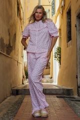 BKD03W5K01-BỘ DÀI KATE VỚI THIẾT KẾ CỔ TRÒN CÓ BÈO NHÚN MANG PHONG CÁCH NHẸ NHÀNG, DỄ THƯƠNG VÀ THOẢI MÁI