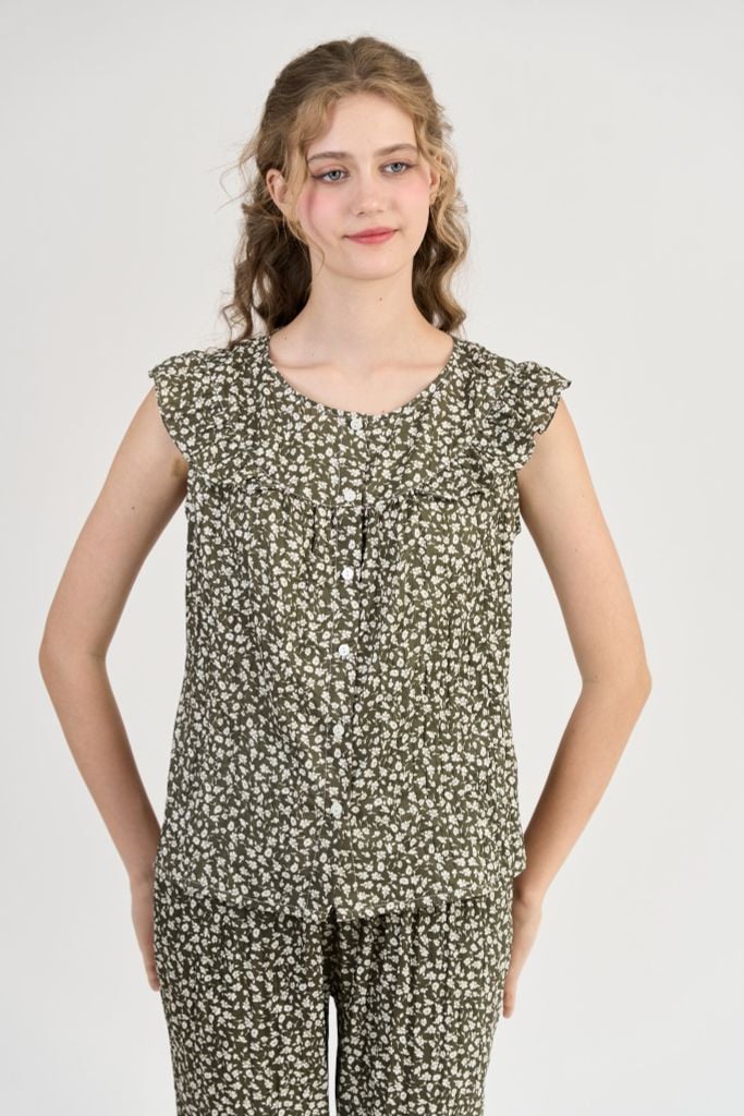  BKL01S5K11-BỘ KATE LỬNG VỚI THIẾT KẾ CỔ TRÒN NHÚN BÈO MANG LẠI CẢM GIÁC TRẺ TRUNG VÀ NĂNG ĐỘNG 