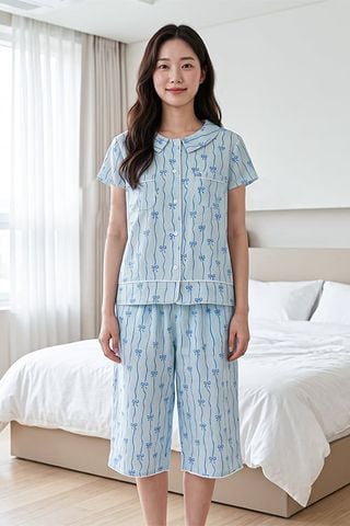  BKL01W5K22-BỘ LỬNG KATE VỚI THIẾT KẾ CỔ LÁ SEN PHỐI VIỀN NỔI BẬT TẠO SỰ TRẺ TRUNG VÀ NĂNG ĐỘNG MANG ĐẾN CẢM GIÁC THOẢI MÁI KHI MẶC 