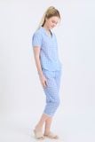  BKL02S5K34-BỘ KATE LỬNG CỔ PIJAMA VỚI ĐIỂM NHẤN REN NỔI BẬT MANG ĐẾN SỰ DUYÊN DÁNG VÀ THOẢI MÁI 