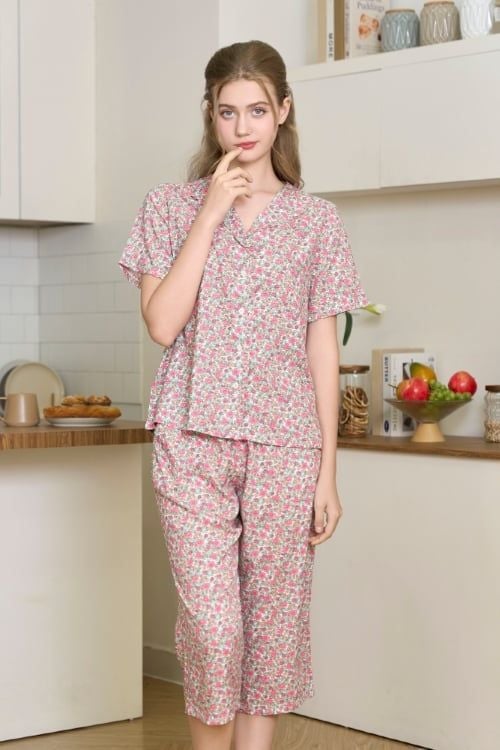  BKL04S5K13-BỘ KATE LỬNG VỚI THIẾT KẾ BÈO NHÚN LÁ CỔ DUYÊN DÁNG, CHẤT VẢI MỀM MẠI GIÚP NGƯỜI MẶC THOẢI MÁI SUỐT CẢ NGÀY. 