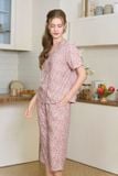  BKL04S5K13-BỘ TOLE LỬNG VỚI THIẾT KẾ BÈO NHÚN LÁ CỔ DUYÊN DÁNG, CHẤT VẢI MỀM MẠI GIÚP NGƯỜI MẶC THOẢI MÁI SUỐT CẢ NGÀY. 