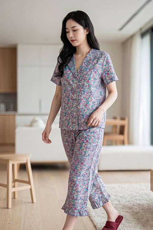  BKL04S5K20-BỘ KATE LỬNG VỚI THIẾT KẾ BÈO NHÚN LÁ CỔ DUYÊN DÁNG, CHẤT VẢI MỀM MẠI  GIÚP NGƯỜI MẶC THOẢI MÁI SUỐT CẢ NGÀY. 