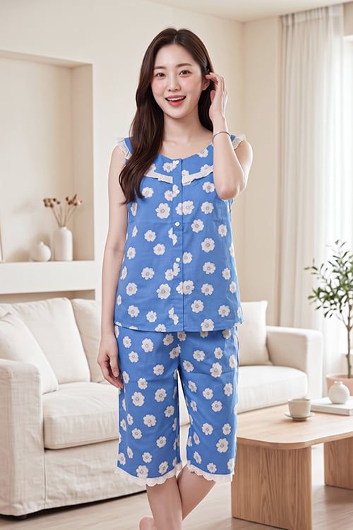  BKL07S6K02-BỘ LỬNG KATE VỚI THIẾT KẾ CỔ TRÒN KẾT HỢP BÈO REN XINH XẮN MANG LẠI VẺ DỊU DÀNG VÀ CẢM GIÁC THOÁNG MÁT 